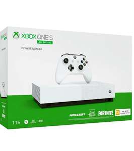 Xbox One S 1ТБ All Digital SOT, Minecraft, Fortnite (с OZON Premium за 319 рублей)