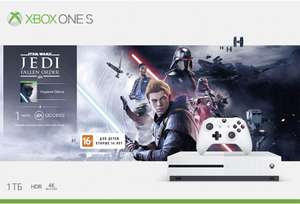 MICROSOFT Xbox One S 1Tb + колонка Irbis A + Star Wars Jedi Fallen Order