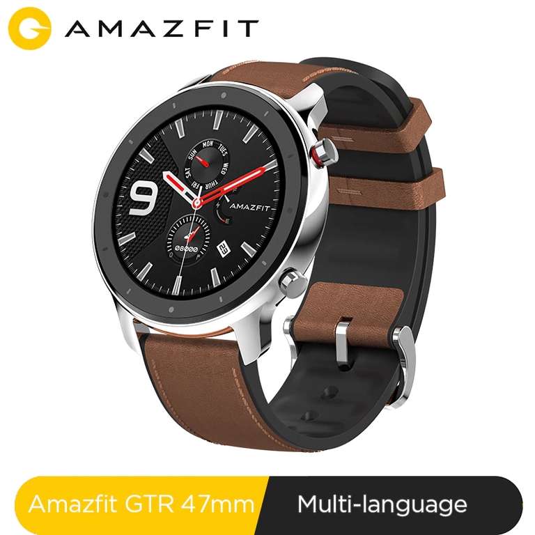 [29.11] Умные часы Xiaomi Amazfit GTR 47 мм (глобальная версия, доставка из РФ)