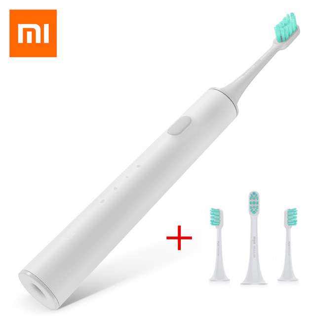 Cверхзвуковая зубная щетка Xiaomi Mijia Sonic c 3 насадками за 41.3$