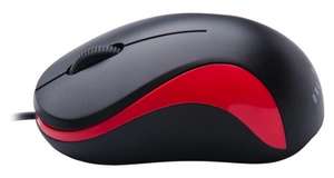 Мышь Oklick 115S (черно-красный)