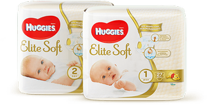 Скидка 50% на подгузники Huggies