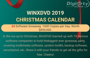 WinxDVD Advent Calendar - получи 24 программы бесплатно! (не более 1000 в день)