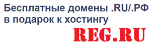 Бесплатный домен .Ru/.Рф на год при заказе хостинга от 12 месяцев (+40% скидка) от reg