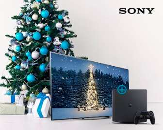 PS4 + год подписки Кинопоиск за покупку акционный телевизоров SONY (напр. к Sony KD55XF8596)