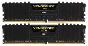 Оперативная память Corsair DDR4 3200 (PC 25600) DIMM 288 pin, 8 ГБ 2 шт. 1.35 В, CL 16, CMK16GX4M2B3200C16