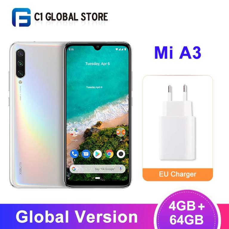 Смартфон Xiaomi Mi A3 4/64Gb Глобалка