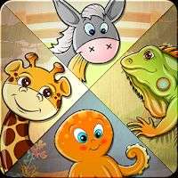 Дети головоломка - 82 животных