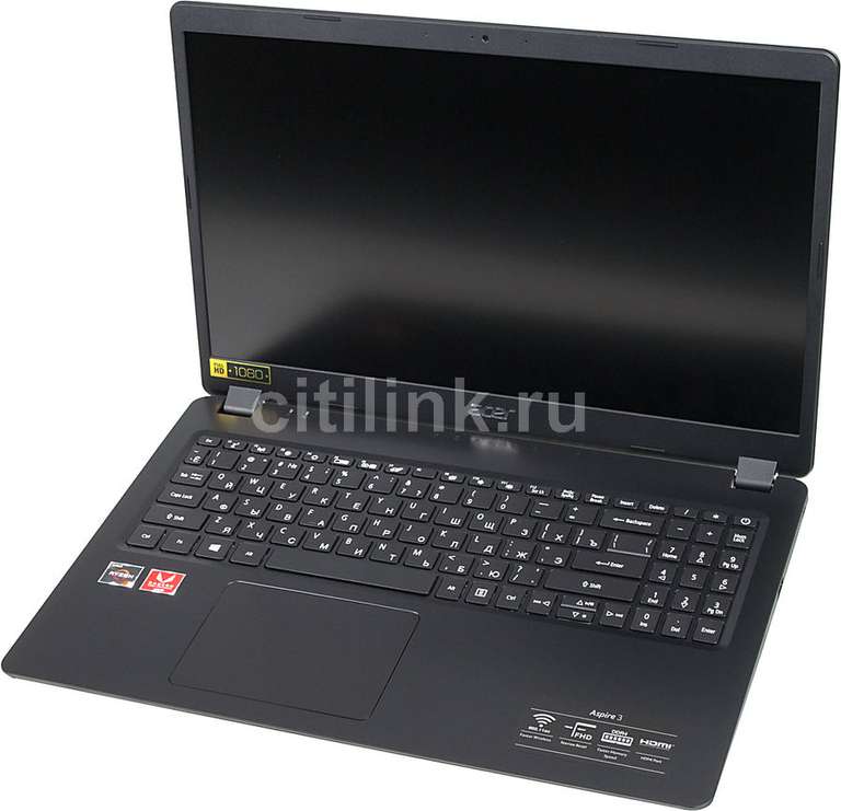 Ноутбук 15.6" ACER Aspire A315-42-R7V5 (AMD Ryzen 3 3200U 2.6ГГц, 8Гб, 128Гб SSD, AMD Radeon Vega 3)