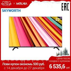 Телевизор LED 32 дюйма ТВ Skyworth 32E20 