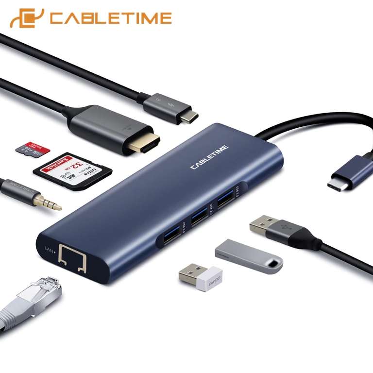 USB-Hub Cabletime 7 в 1