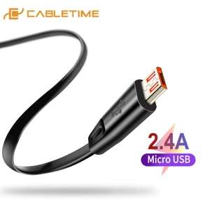 2 кабеля micro-usb/type-c от Cabletime 1м