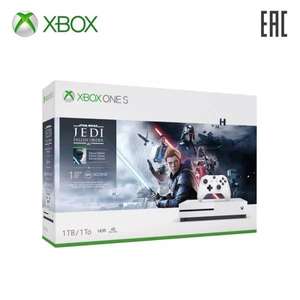 Xbox One S 1TB с игрой Star Wars Fallen order + 1M EA Access (с дисководом)