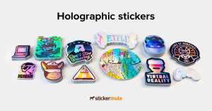 50 голографических стикеров StickerMule со своим дизайном по акции за $19