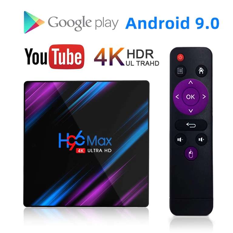 H96 MAX Android TV приставка 4/32 GB
