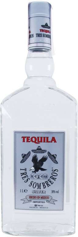 Текила "Tres Sombreros" Tequila Silver, 0.7 л