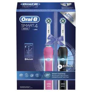 Электрическая зубная щетка Oral-B Smart 4 4900 2 шт.