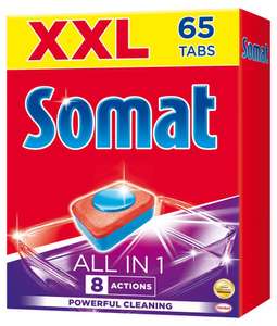 Таблетки для посудомойки SOMAT ALL IN 1 (65 шт) АШАН