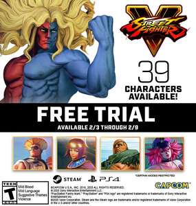 [PC, PS4] Временно бесплатный доступ к Street Fighter V: Champion Edition с 03.02 по 09.02!