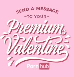 Именная поздравительная открытка от Pornhub в День всех влюбленных