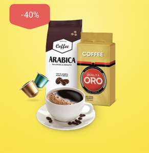 Скидка в Ленте 40% на кофе