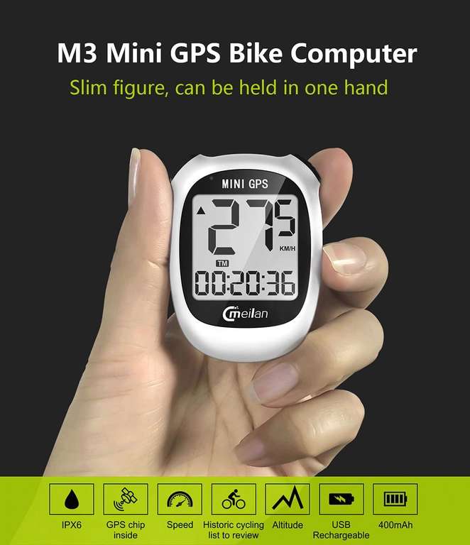 Компьютер для велосипеда Meilan M3 mini GPS за 19.99$