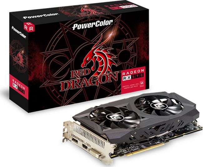 Подборка бюджетных видеокарт (например PowerColor Red Dragon Radeon RX 590 8GB)