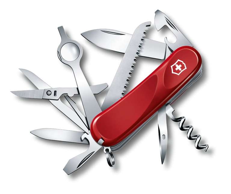Нож VICTORINOX Evolution 23, 85 мм, 17 функций, красный (2.5013.E)