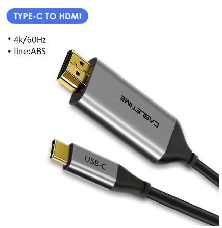 Type-c/HDMI кабель Cabletime 1/1.8 м