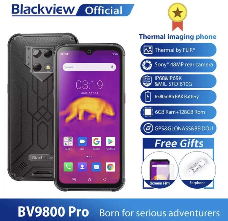 Blackview BV9800 Pro (с термо-камерой)