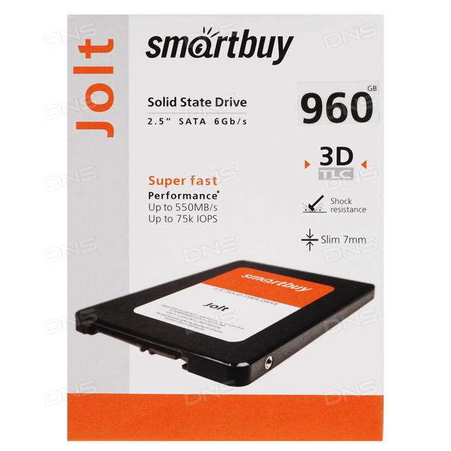 SSD SmartBuy Jolt 960 GB кэш памяти >144Gb (с промокодом цена 6700)+альтернатива в онлайнтрейд