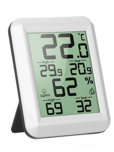 Домашний термометр-гигрометр с большими экраном за 4.49$