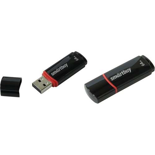 USB Флеш-накопитель SmartBuy SB64GBCRW-K 64 ГБ, черный
