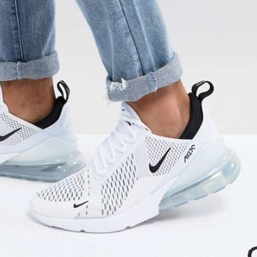 Белые кроссовки Nike Air Max 270