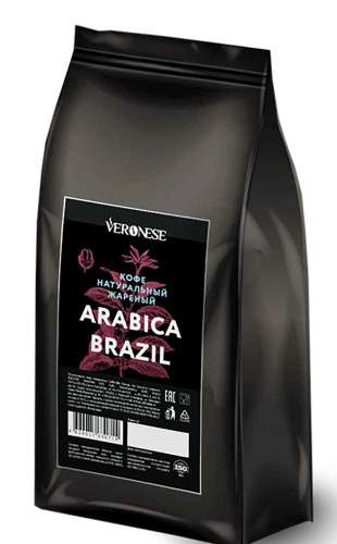Veronese Arabica BRAZIL Кофе в зернах натуральный жареный - 3 кг