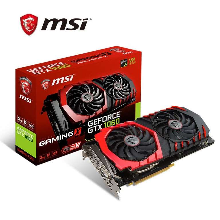 Видеокарта MSI GeForce GTX 1060 GAMING X 6G за $367.99