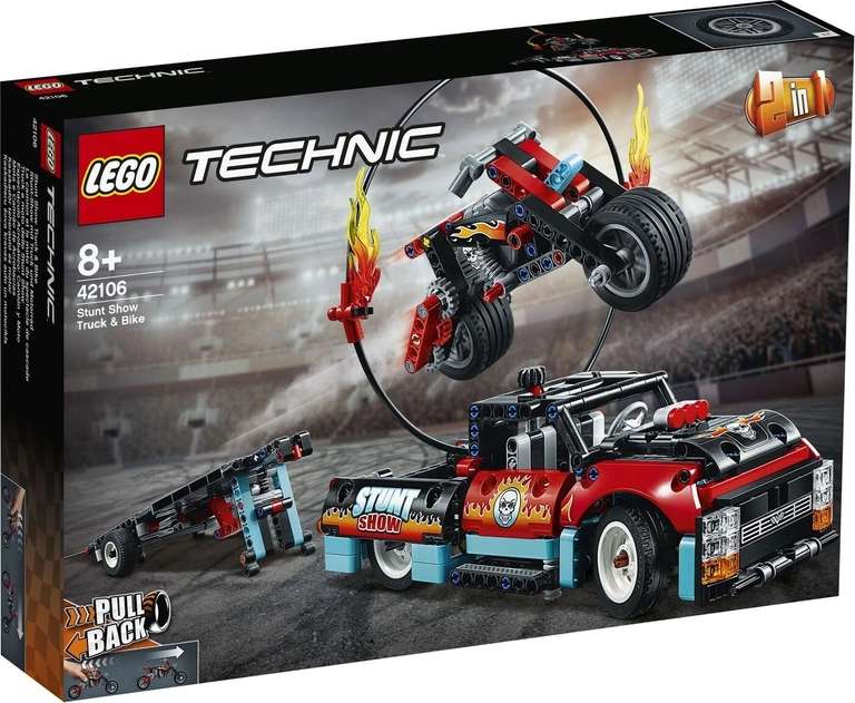 Конструктор Lego Technic 42106 Шоу трюков на грузовиках и мотоциклах