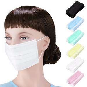 Защитная одноразовая маска для лица (100 шт.)