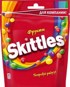 Жевательные конфеты в глазури Skittles Pouch "Фрукты", 165 г