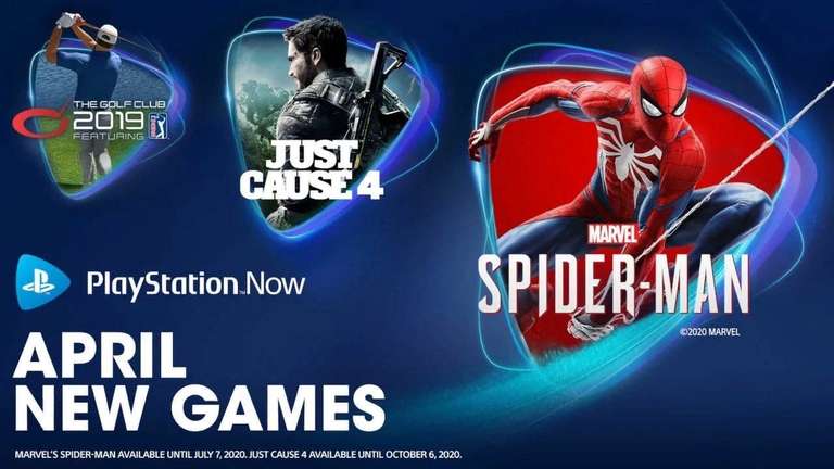 PlayStation Now - бесплатные игры по подписке: Marvel's Spider-Man, Just Cause 4 и The Golf Club 2019