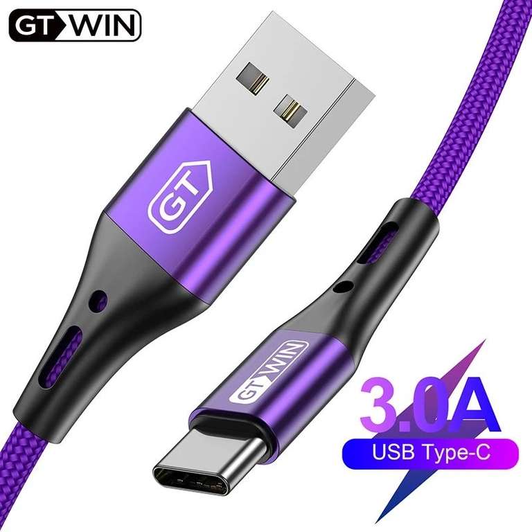 Фиолетовый USB type-c cable 3.0