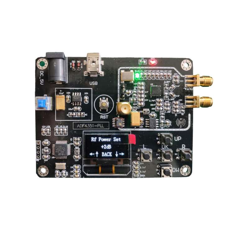 Модуль генератора сигналов Geekcreit (синтезатор частоты радиочастотного источника 35М-4,4 ГГц, ADF4351)