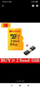 Kodak высокоскоростной 16 ГБ TF/Micro sd класс 10 U1