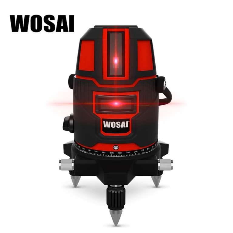 Лазерный уровень-нивелир (5 линий) за $37 от WOSAI