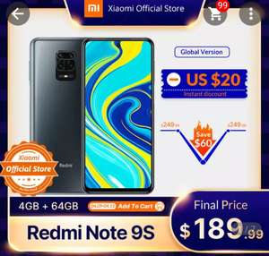 Смартфон Xiaomi redmi note 9S