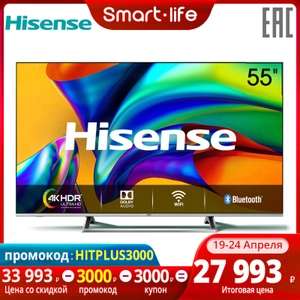 Телевизор Hisense 4K 55" H55A6140 (B7500)