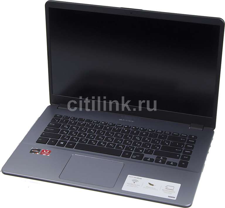 Ноутбук ASUS VivoBook, 15.6", IPS, AMD Ryzen 3 2200U, ОЗУ 4Гб, ПЗУ 1Тб, AMD Radeon Vega 3, черный