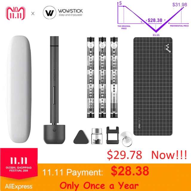 Xiaomi Wowstick 1F+ электроотвертка 69 в 1 за $29.7