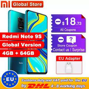 Смартфон Redmi Note 9S 4+64/6+128Gb Global