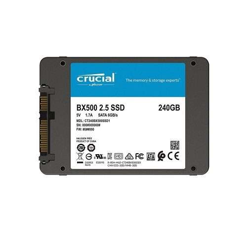 SSD накопитель CRUCIAL BX500 240Гб, 2.5", SATA III